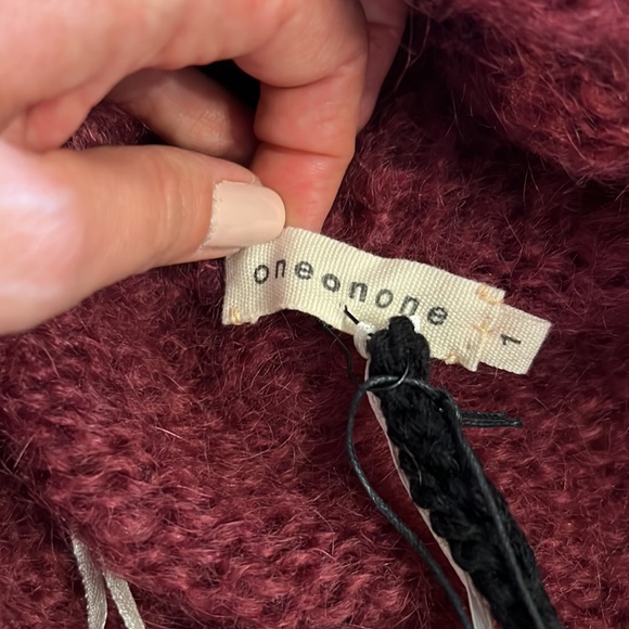 One On One Adorable Sweater in Dusty Red - Picture 5 of 6